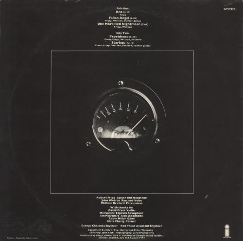 King Crimson Red - 1st - VG UK vinyl LP album (LP record) (637317)